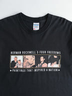 VINTAGE BLACK NORMAN ROCKWELL'S T-SHIRT