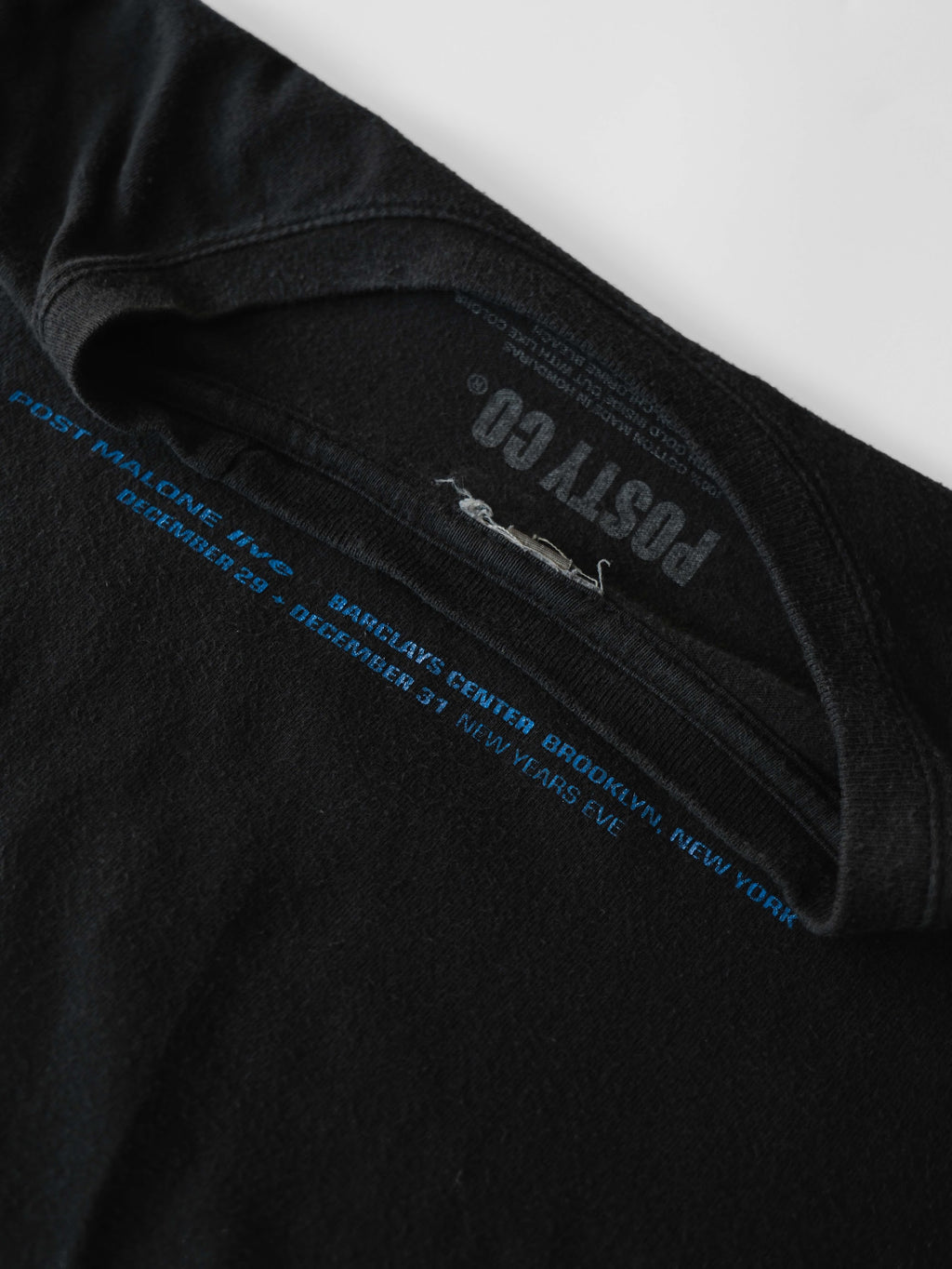 VINTAGE BLACK POST MALONE " LIVE TOUR " LS T-SHIRT