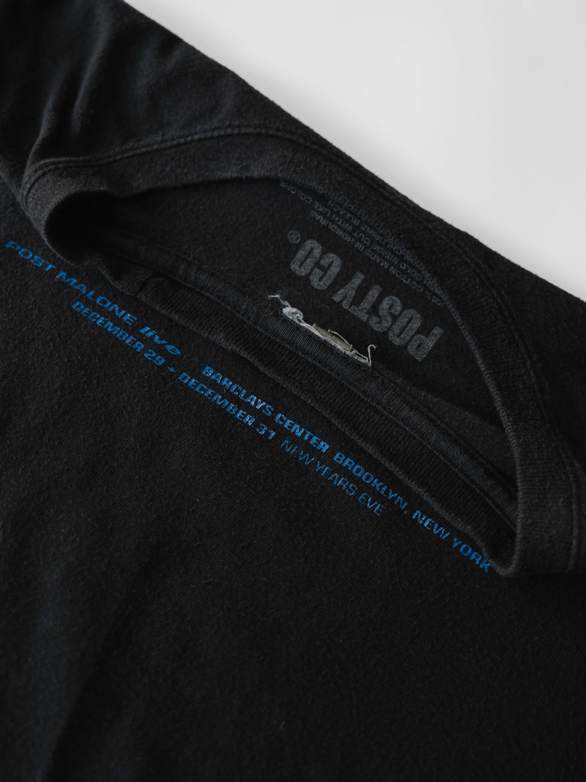 VINTAGE BLACK POST MALONE " LIVE TOUR " LS T-SHIRT