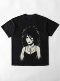 VINTAGE BLACK " SANDMAN DEATH " DC COMICS  T-SHIRT