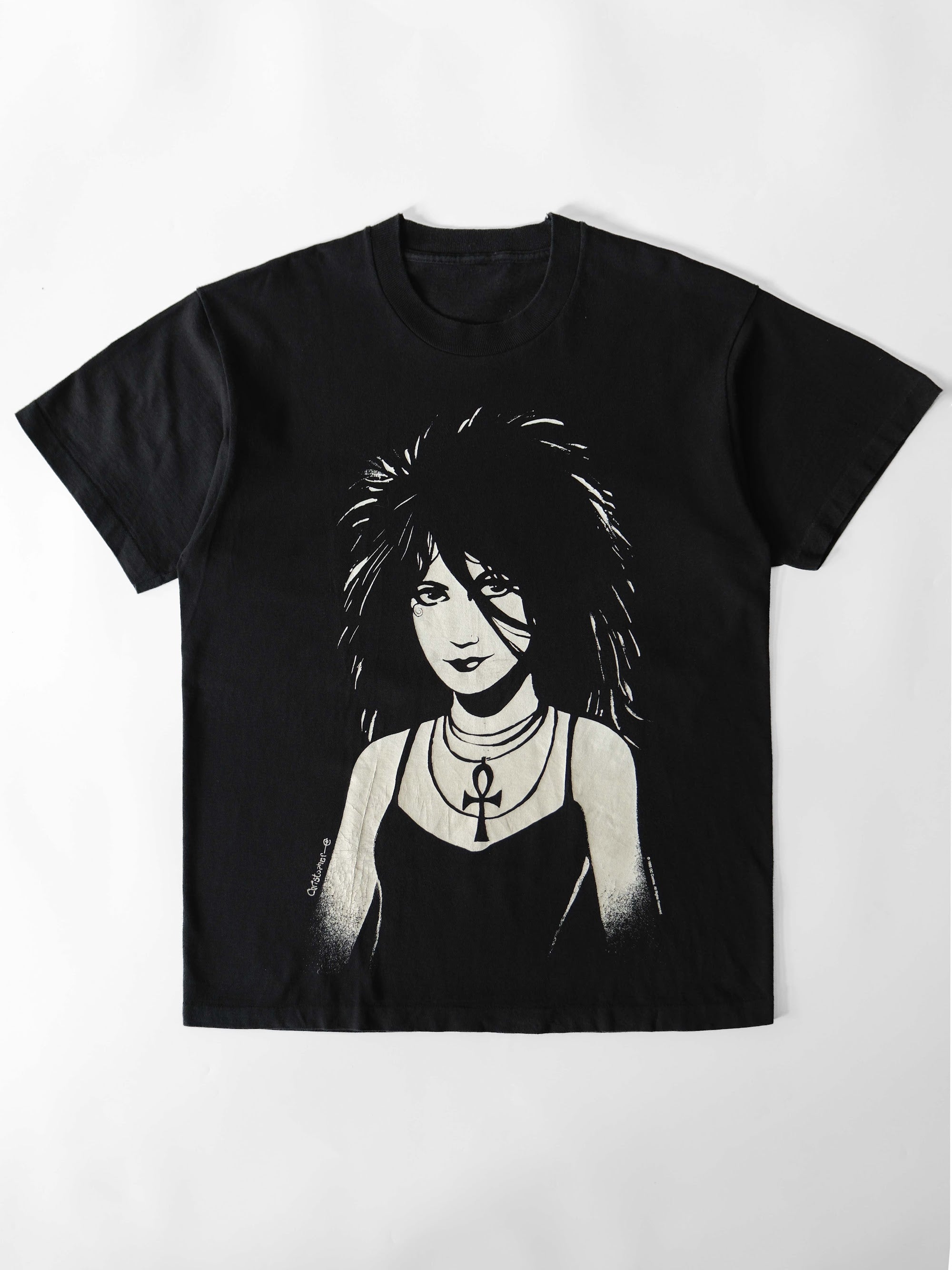 VINTAGE BLACK " SANDMAN DEATH " DC COMICS  T-SHIRT