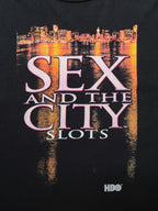 VINTAGE BLACK " SEX AND THE CITY SLOTS " HBO MOVIE T-SHIRT