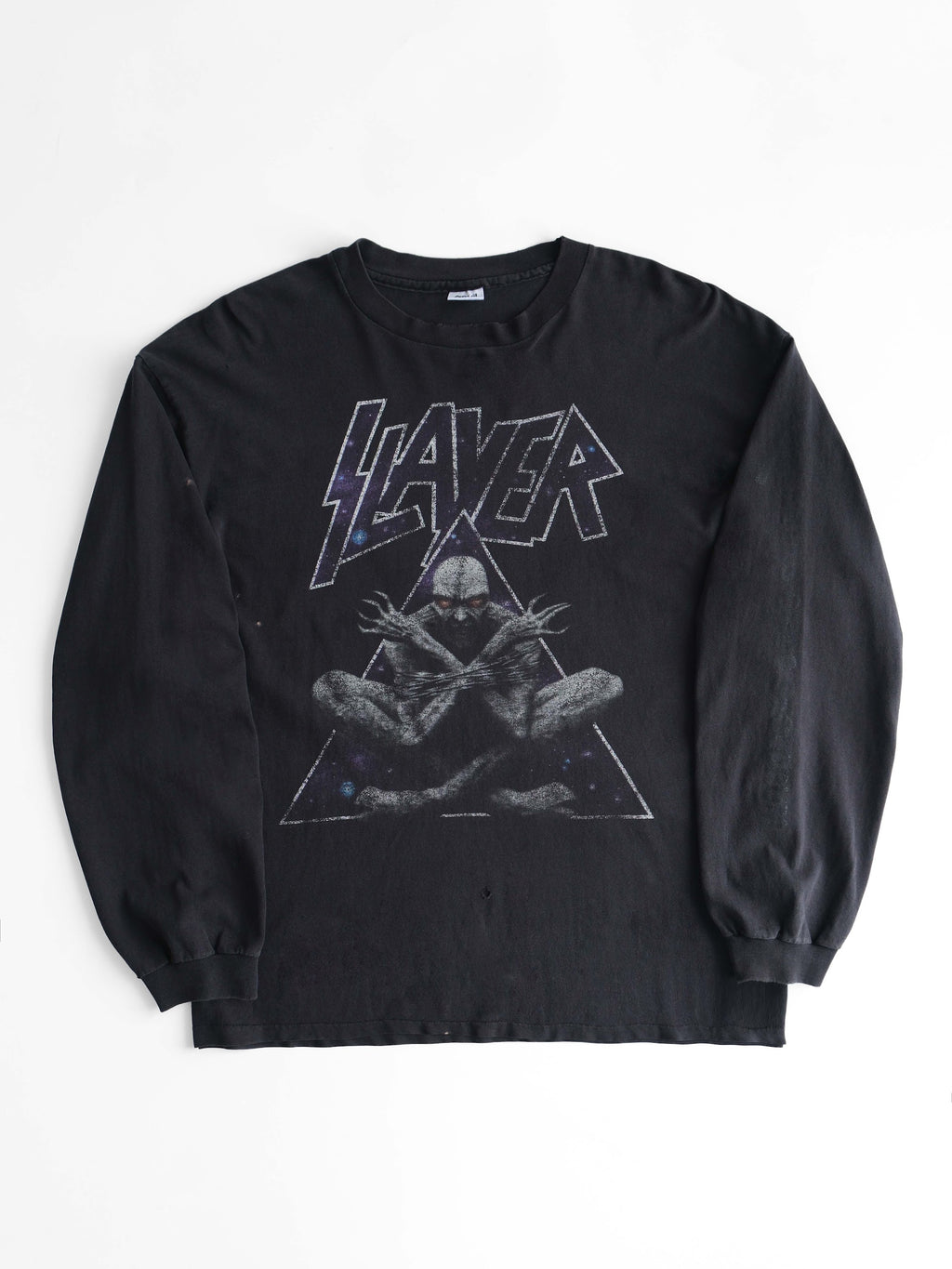 VINTAGE BLACK SLAYER "DIVINE INTERVENTION" LS T-SHIRT