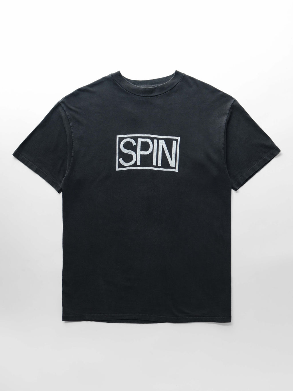 VINTAGE BLACK " SPIN " MAGAZINE T-SHIRT