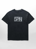 VINTAGE BLACK " SPIN " MAGAZINE T-SHIRT