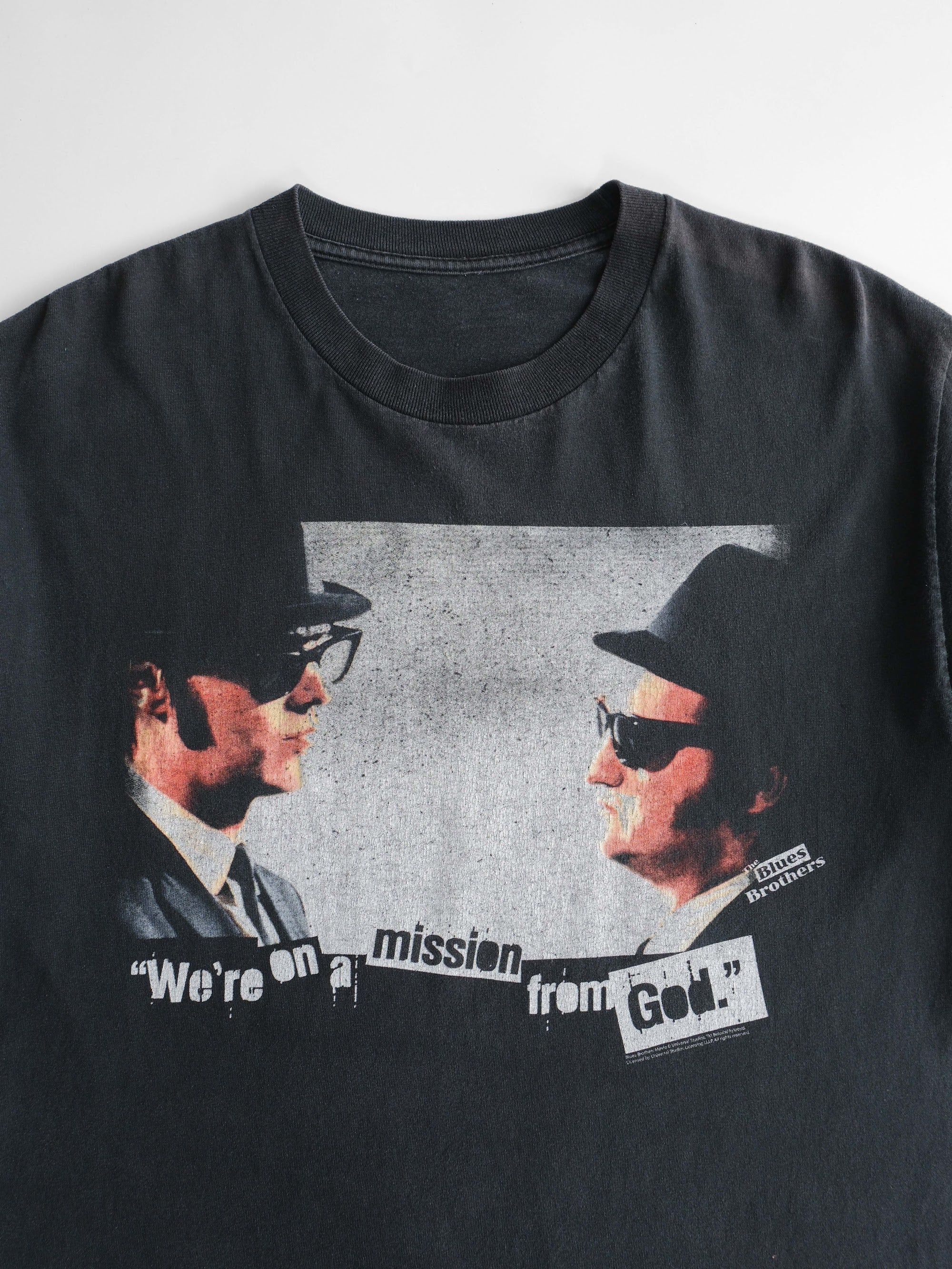VINTAGE BLACK THE BLUE BROTHERS T-SHIRT