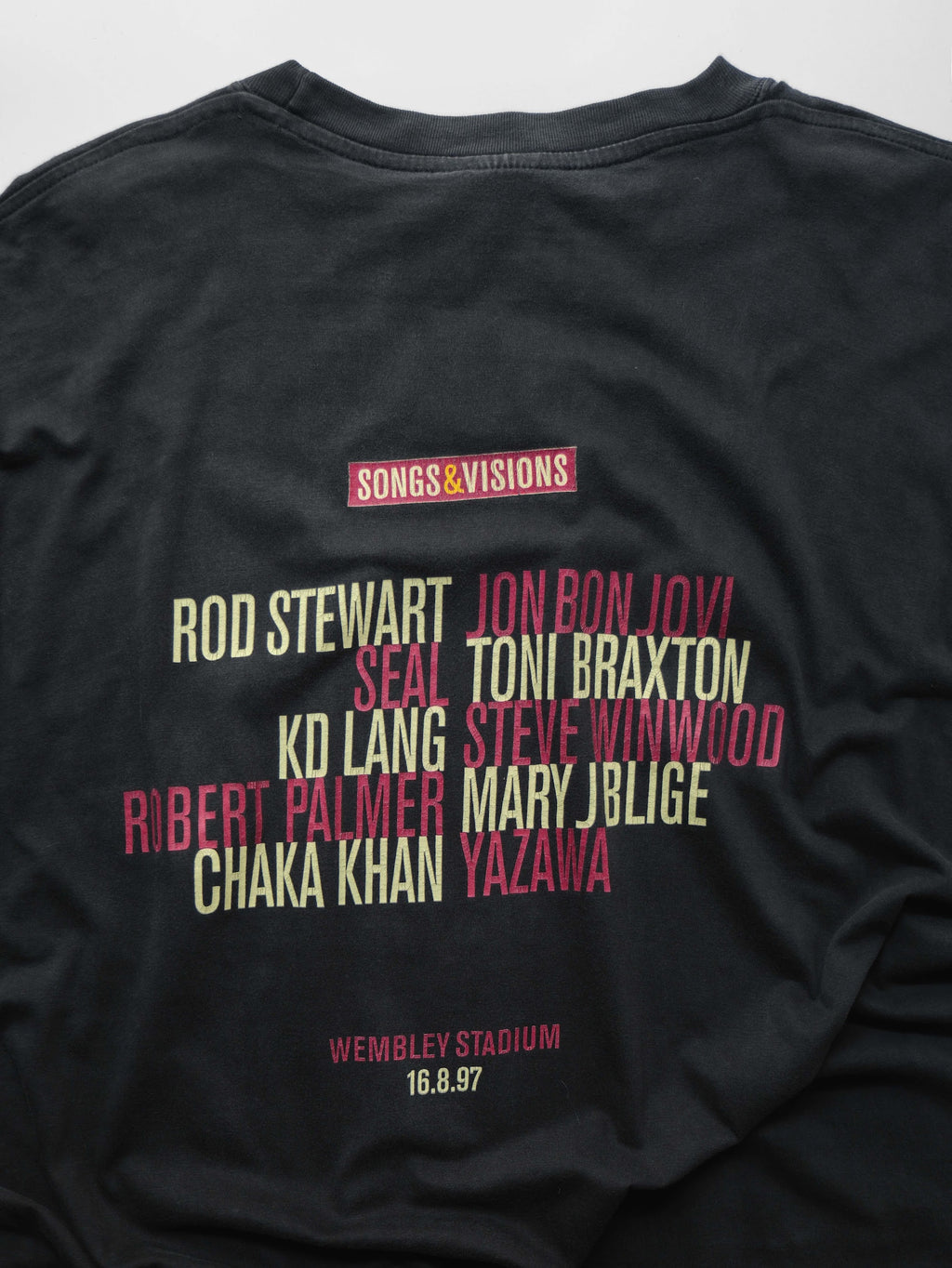 VINTAGE BLACK THE CARLSBERG CONCERT "SONGS & VISIONS" T-SHIRT
