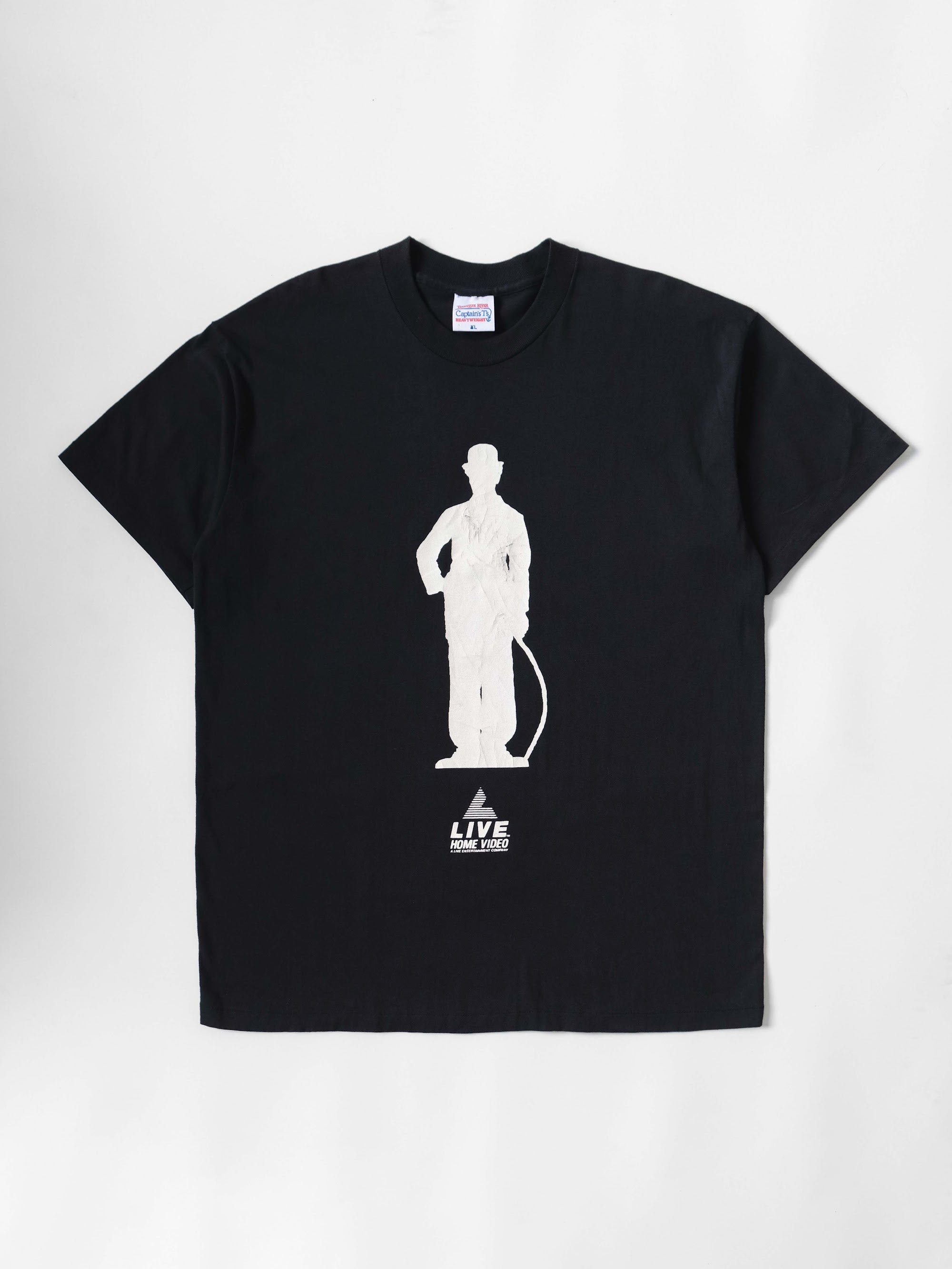 VINTAGE BLACK THE CHAPLIN ROPERT DOWNEY JR PROMO T-SHIRT
