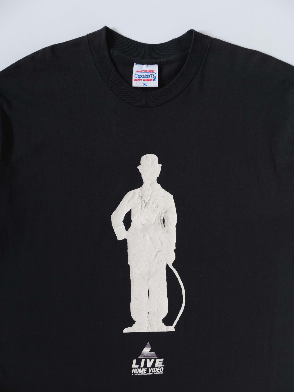 VINTAGE BLACK THE CHAPLIN ROPERT DOWNEY JR PROMO T-SHIRT