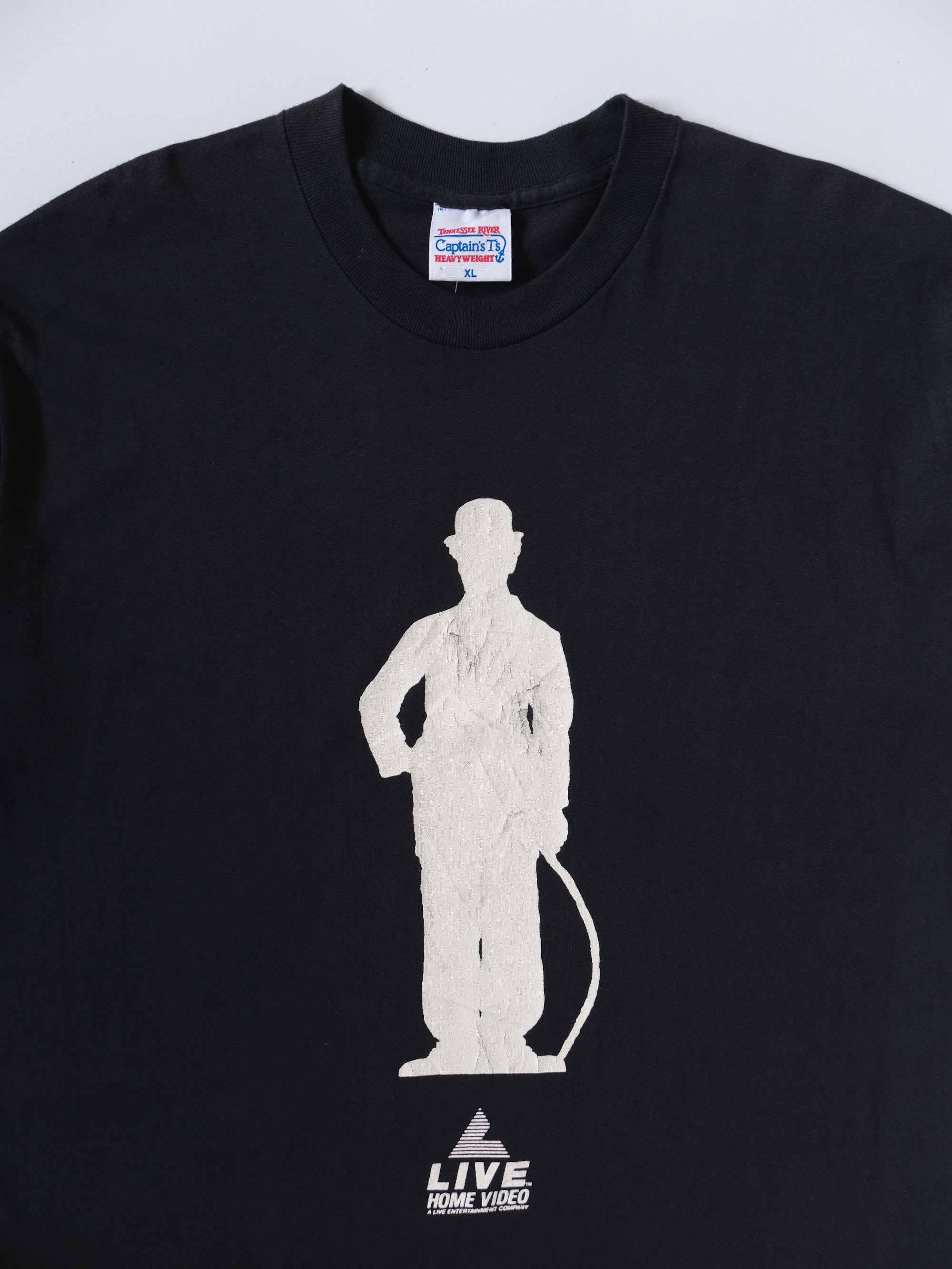 VINTAGE BLACK THE CHAPLIN ROPERT DOWNEY JR PROMO T-SHIRT