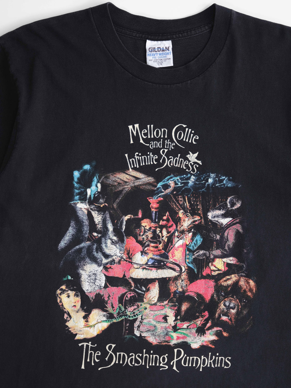 VINTAGE BLACK THE SMASHING PUMKINS MELLON COLLIE AND INFINITE SADNESS BAND T-SHIRT