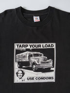 VINTAGE BLACK USE CONDOMS AD T-SHIRT