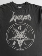 VINTAGE BLACK "VENOM" LEGENDARY GOAT MOTIF BAND T-SHIRT