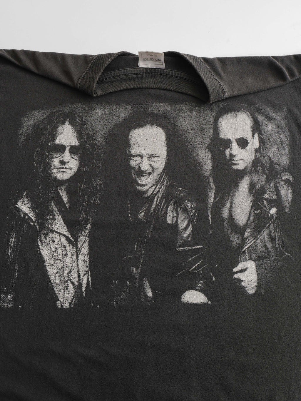 VINTAGE BLACK "VENOM" LEGENDARY GOAT MOTIF BAND T-SHIRT