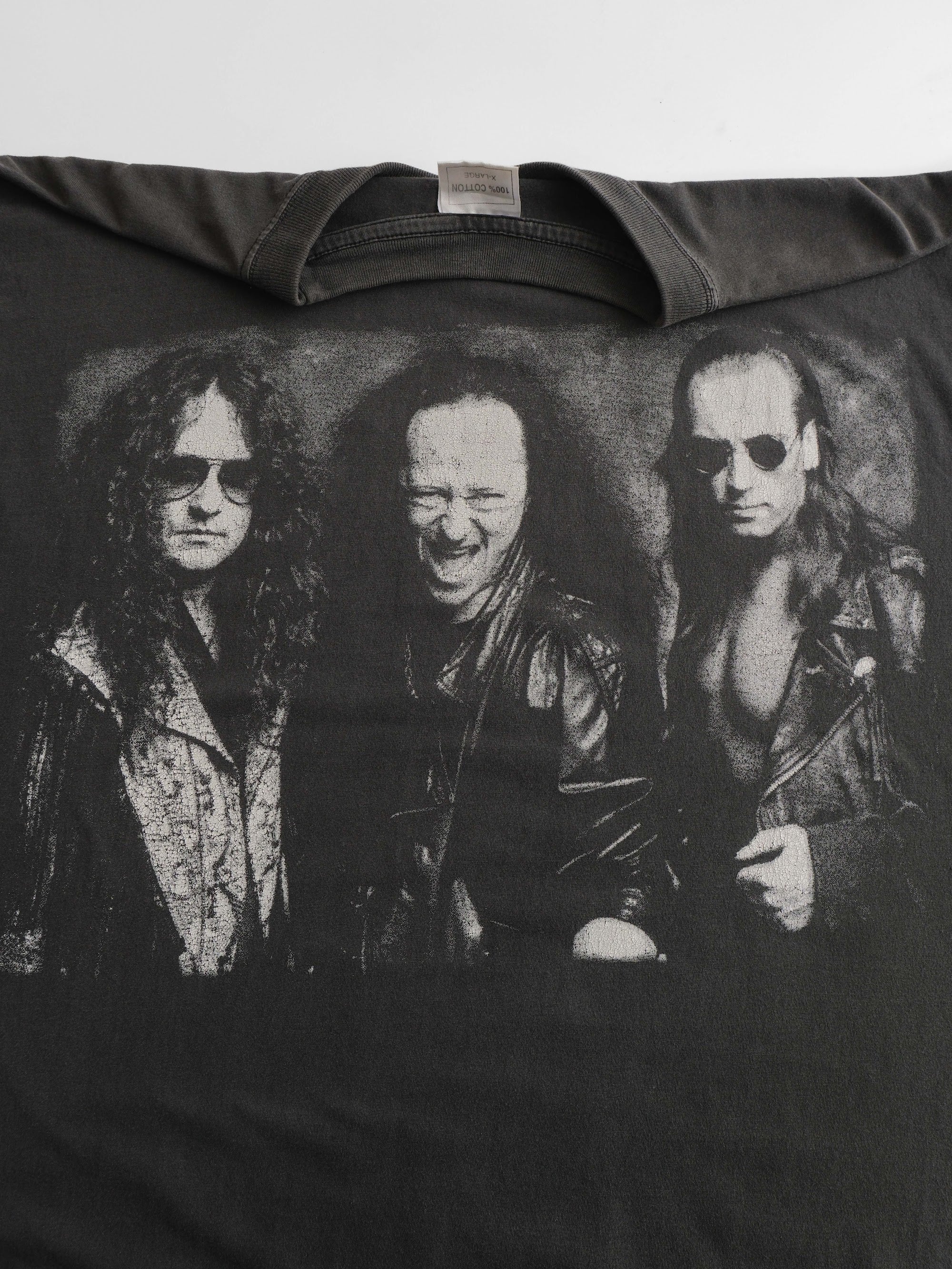 VINTAGE BLACK "VENOM" LEGENDARY GOAT MOTIF BAND T-SHIRT