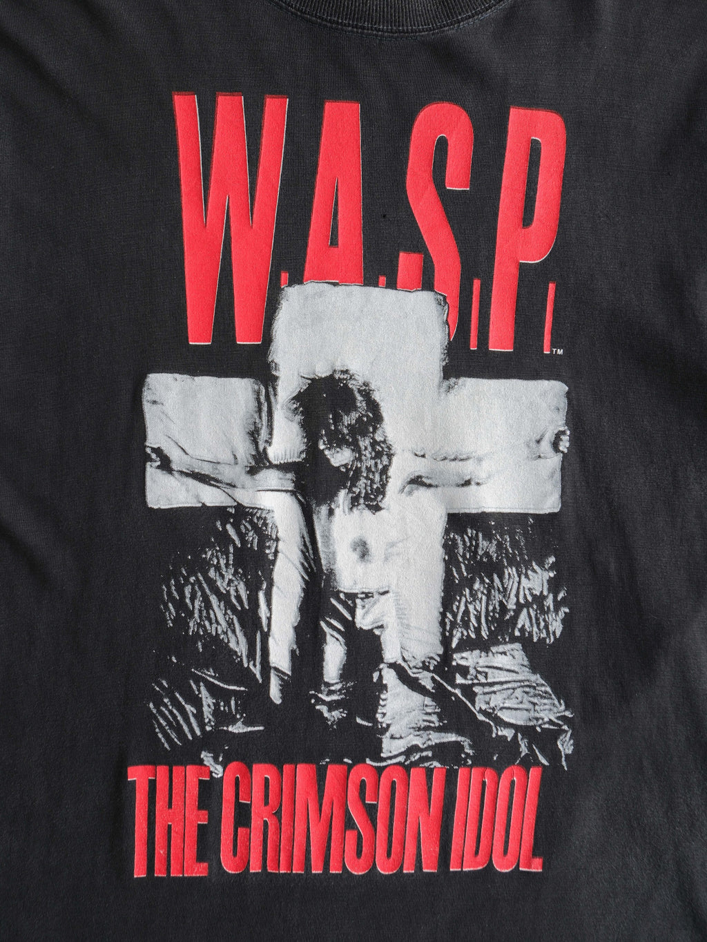 VINTAGE BLACK W.A.S.P "CRIMSON IDOL" BAND T-SHIRT