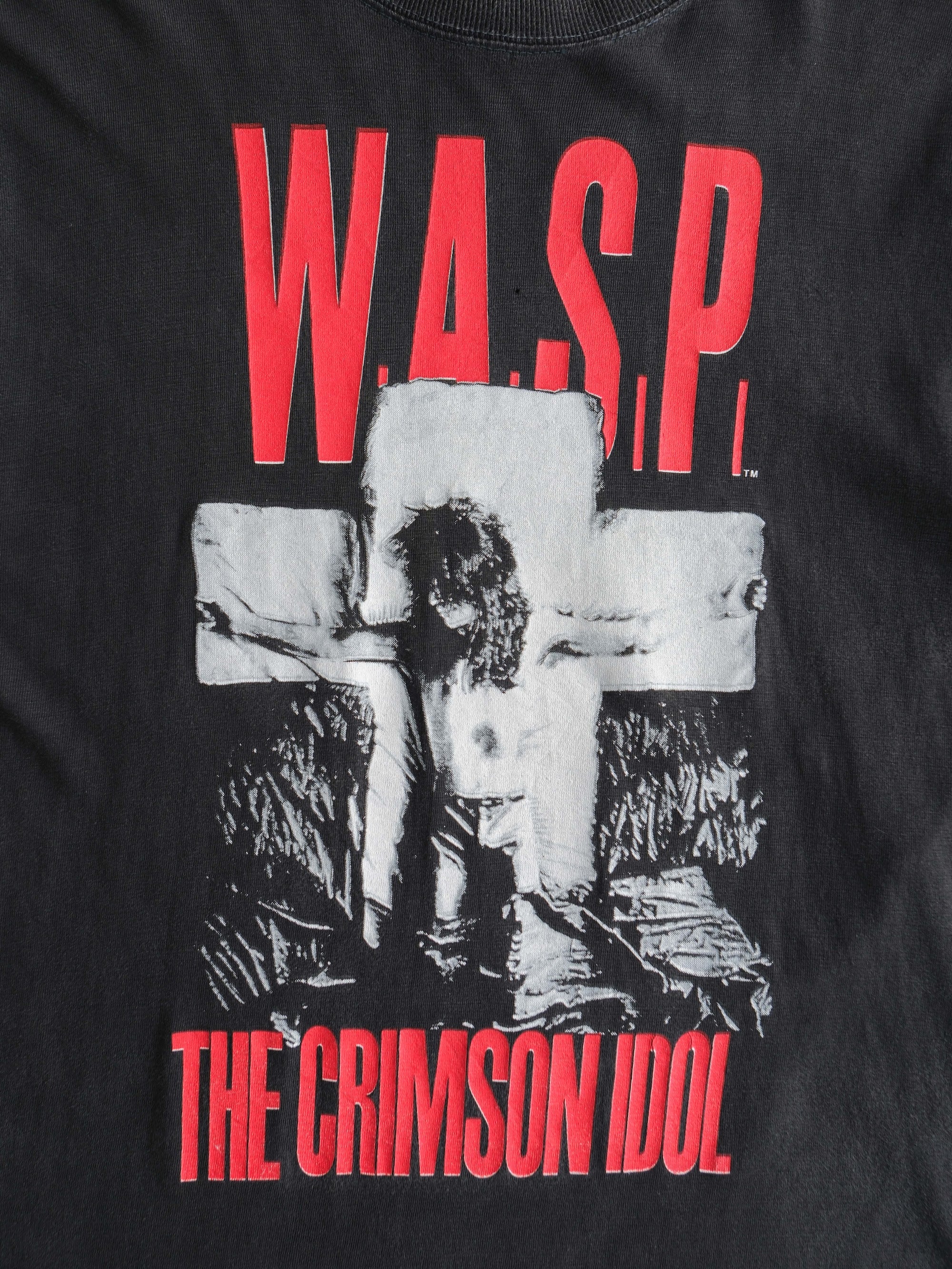 VINTAGE BLACK W.A.S.P "CRIMSON IDOL" BAND T-SHIRT