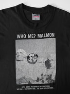 VINTAGE BLACK " WHO ME? MALMON " T-SHIRT