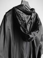 VINTAGE BLACK WINDCOAT BY ISSEY/ POLY SW/HD