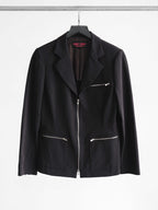 VINTAGE BLACK YUKI TORII/ BLAZER EXCELLA ZIP JACKET