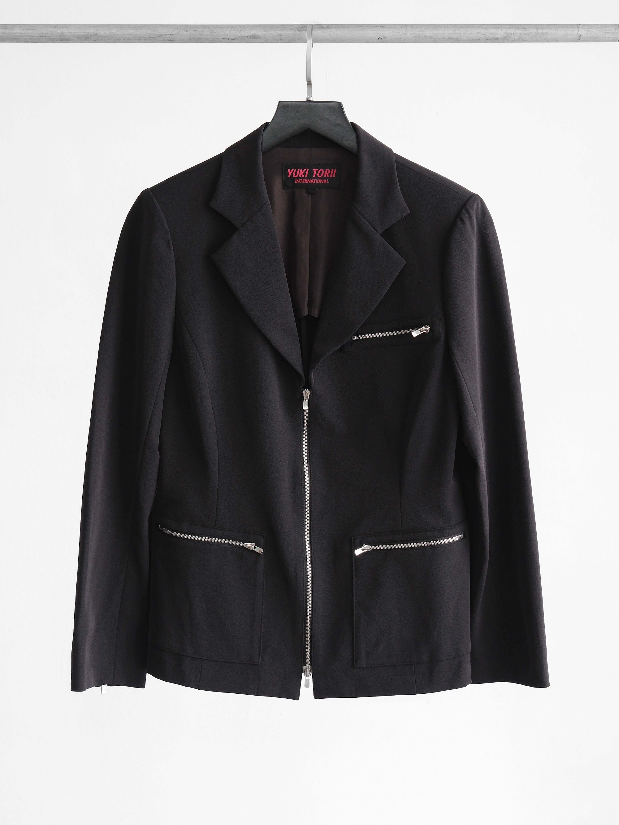 VINTAGE BLACK YUKI TORII/ BLAZER EXCELLA ZIP JACKET