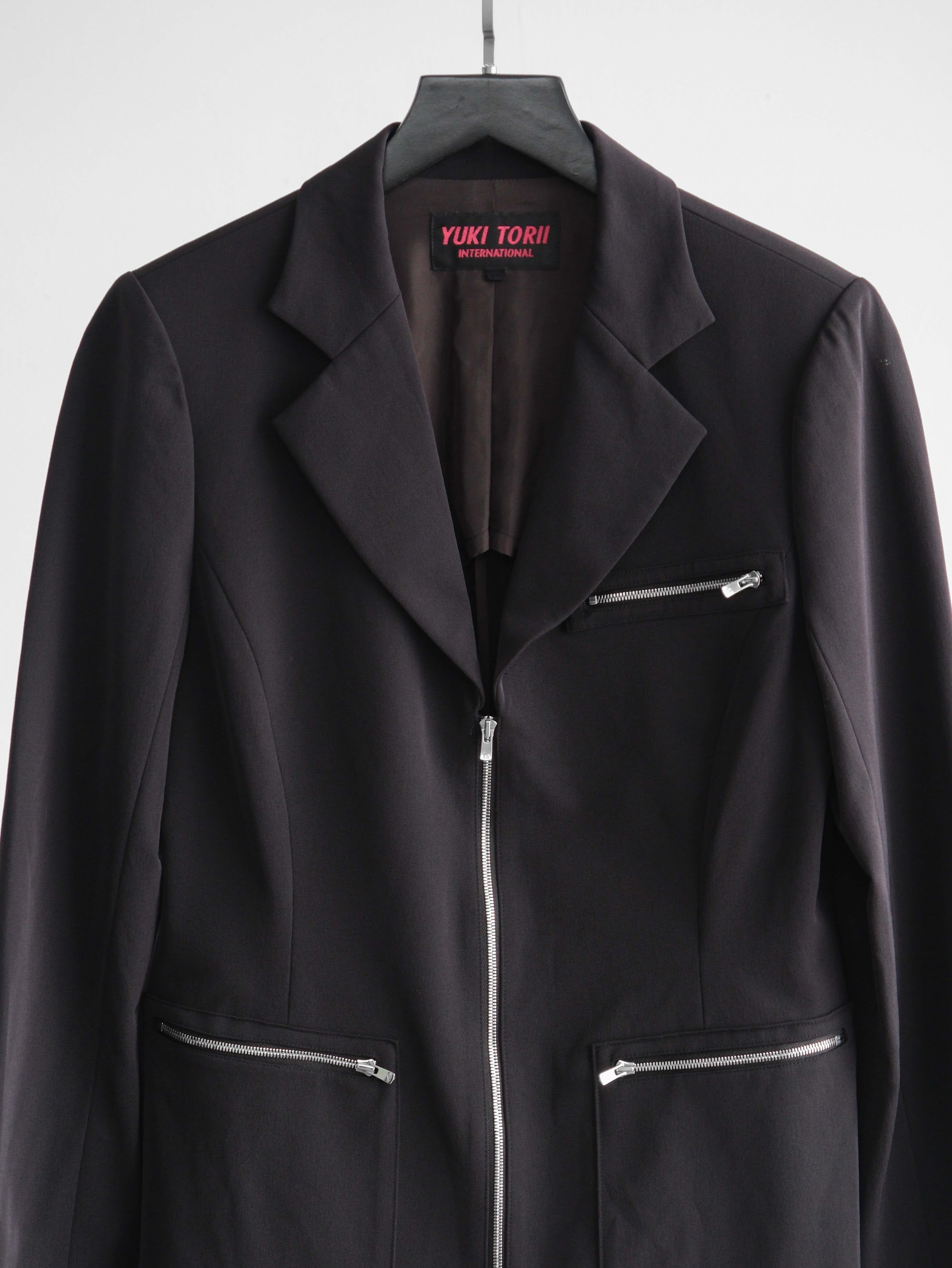 VINTAGE BLACK YUKI TORII/ BLAZER EXCELLA ZIP JACKET