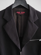 VINTAGE BLACK YUKI TORII/ BLAZER EXCELLA ZIP JACKET
