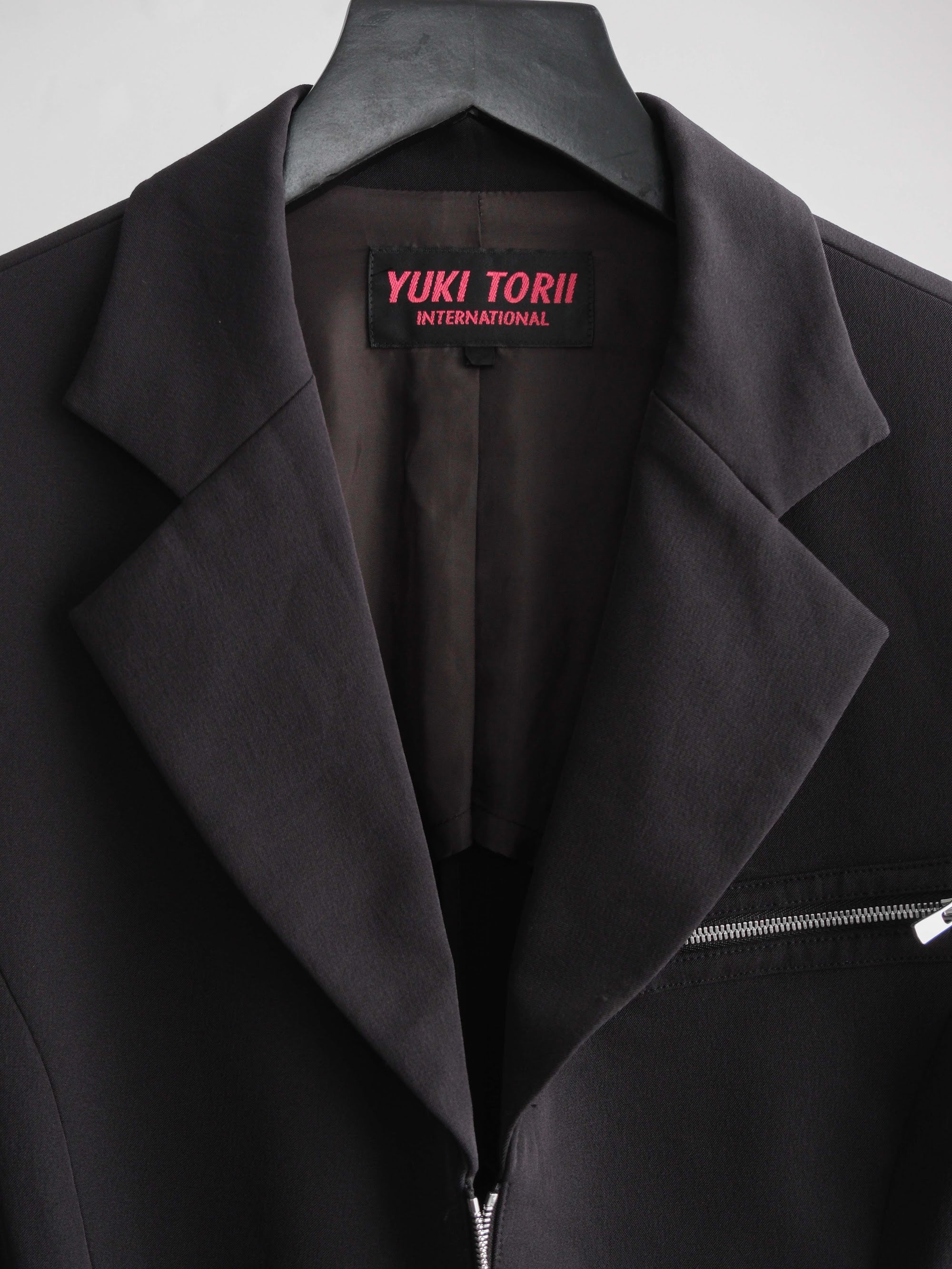 VINTAGE BLACK YUKI TORII/ BLAZER EXCELLA ZIP JACKET