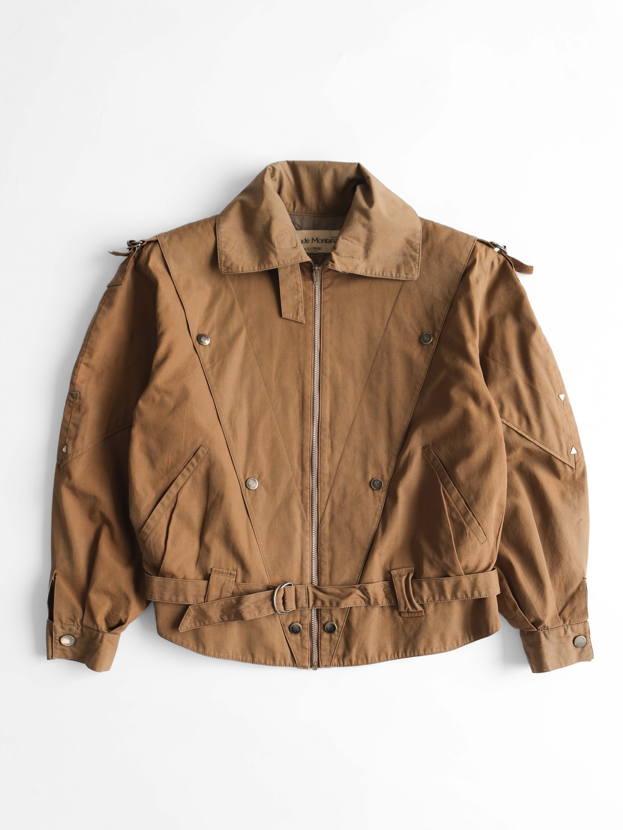 VINTAGE BROWN " CLAUDE MONTANA " JACKET