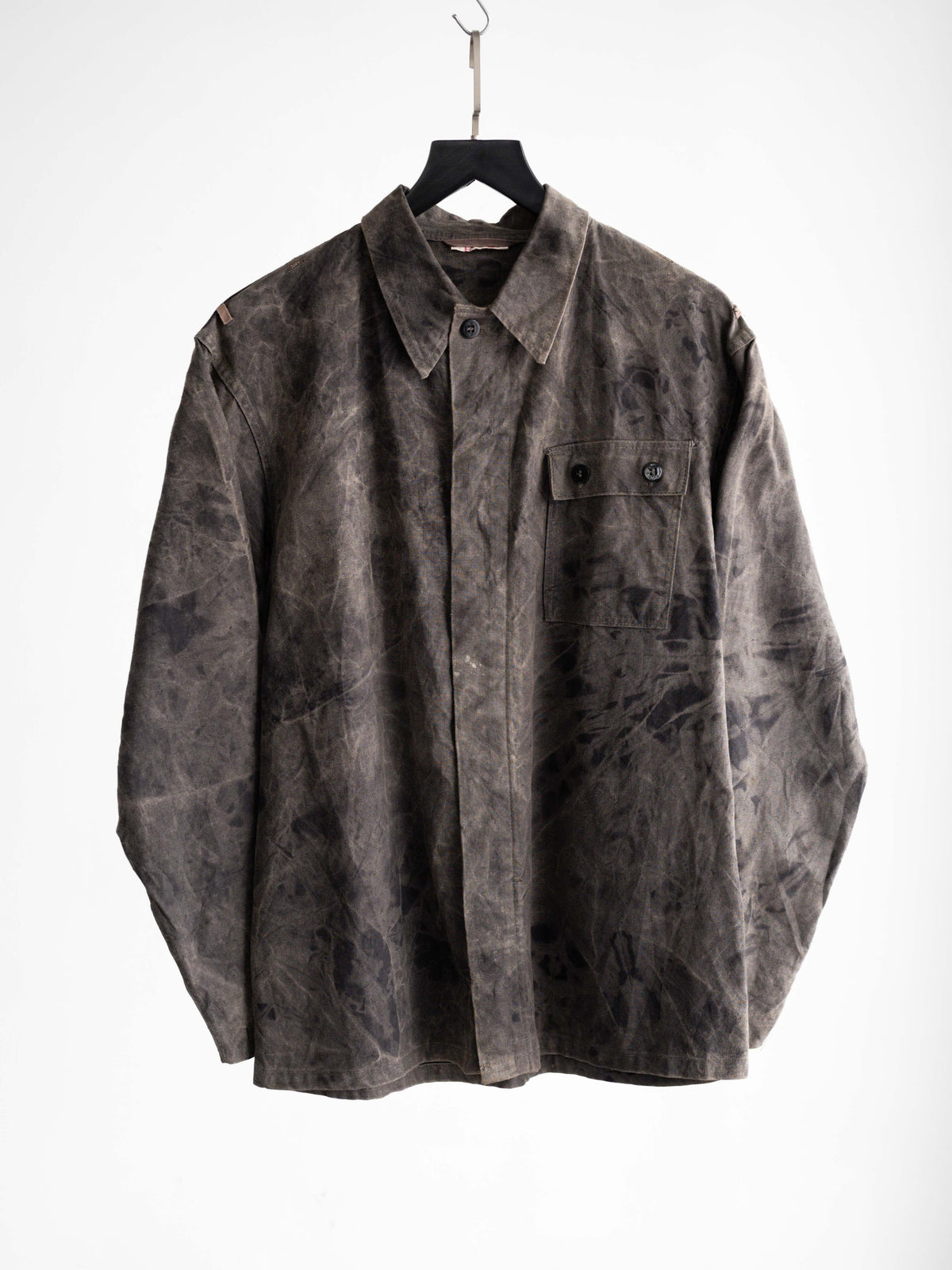VINTAGE BROWN GERMANY MILITARY WORK LS SHIRT