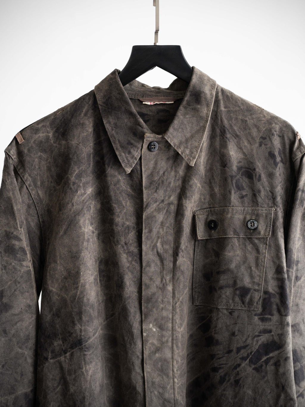 VINTAGE BROWN GERMANY MILITARY WORK LS SHIRT