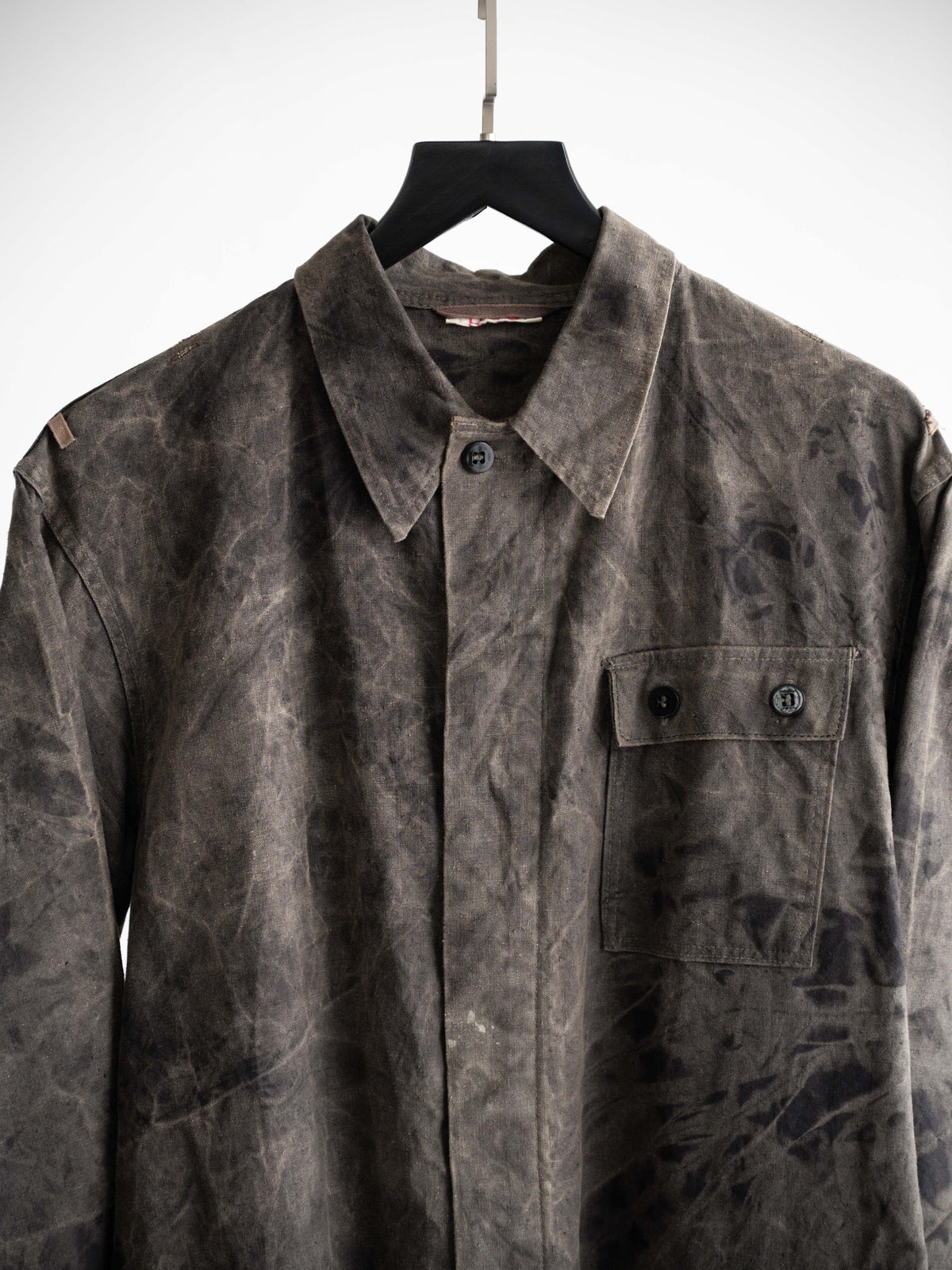 VINTAGE BROWN GERMANY MILITARY WORK LS SHIRT