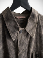 VINTAGE BROWN GERMANY MILITARY WORK LS SHIRT