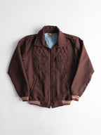 VINTAGE BROWN TAILOR MADE "CỬA HÀNG MAY ĐO 19" BOMBER JACKET