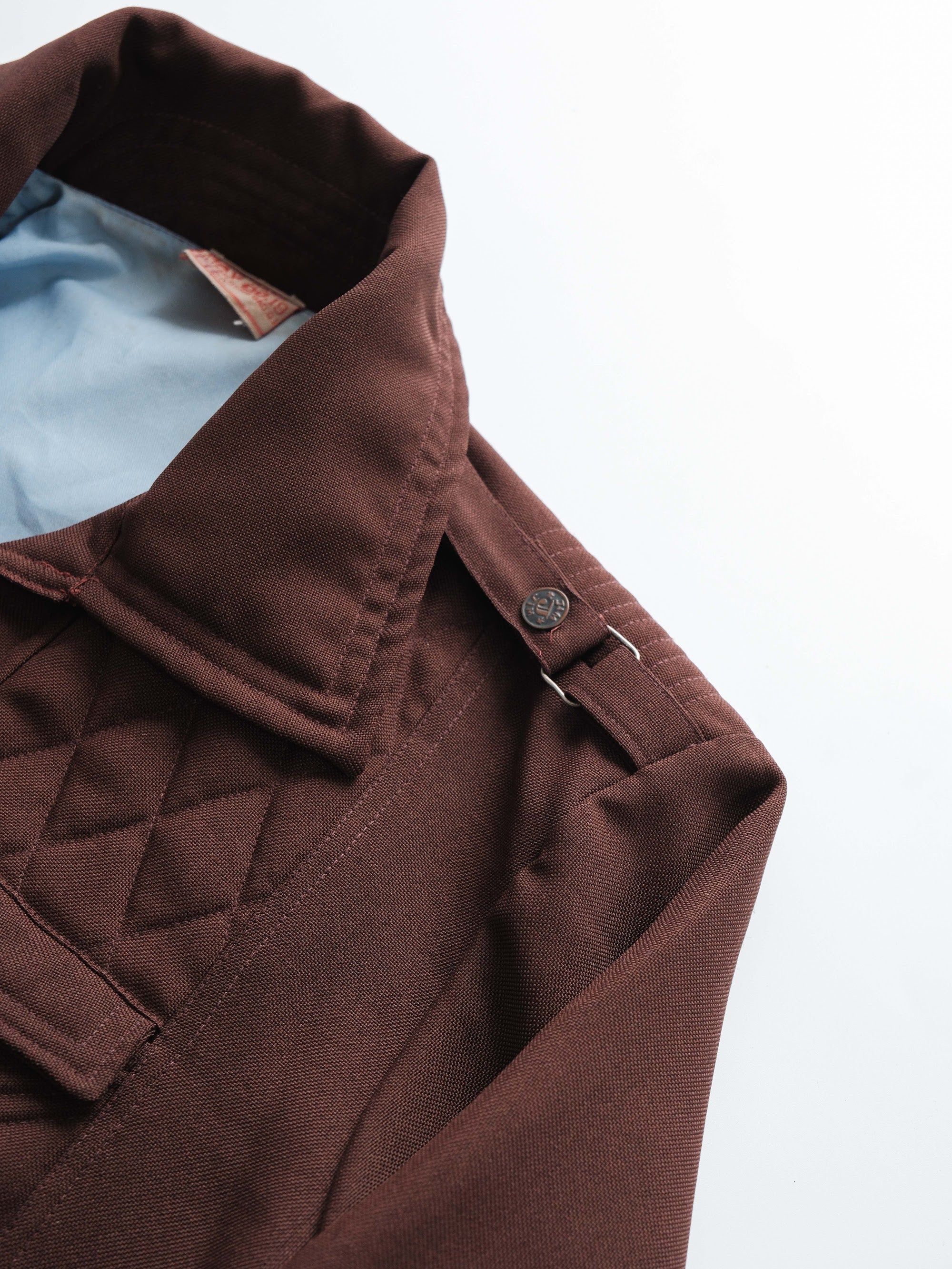 VINTAGE BROWN TAILOR MADE "CỬA HÀNG MAY ĐO 19" BOMBER JACKET