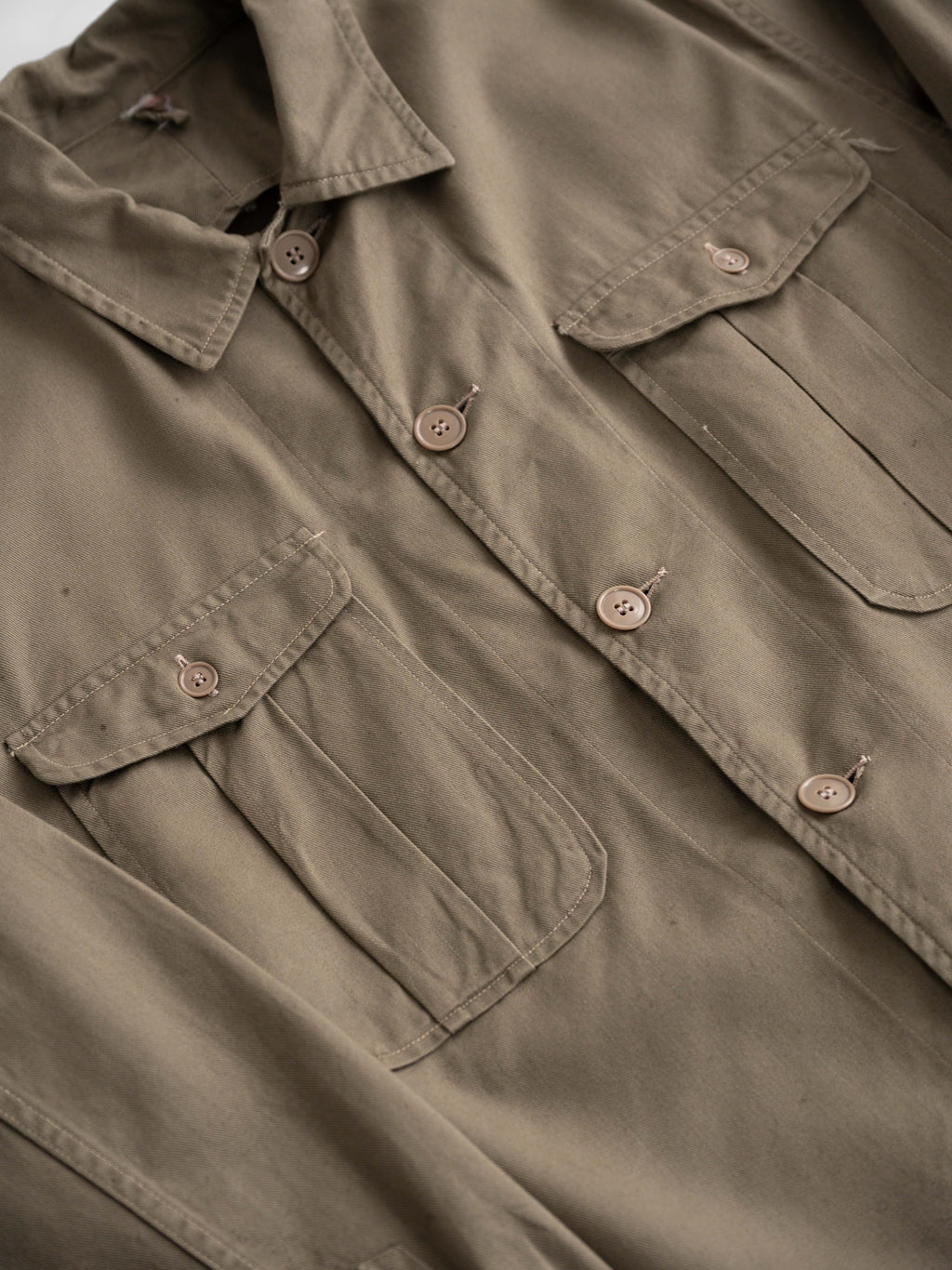 VINTAGE BROWN TRUE VINTAGE "SHOWA ERA" JAPANESE GOVERNMENT-ISSUED UTILITY JACKET