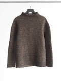 VINTAGE CRUSHED PLEATS MOSS MIRADOLE/ HIGH NECK LS T-SHIRT