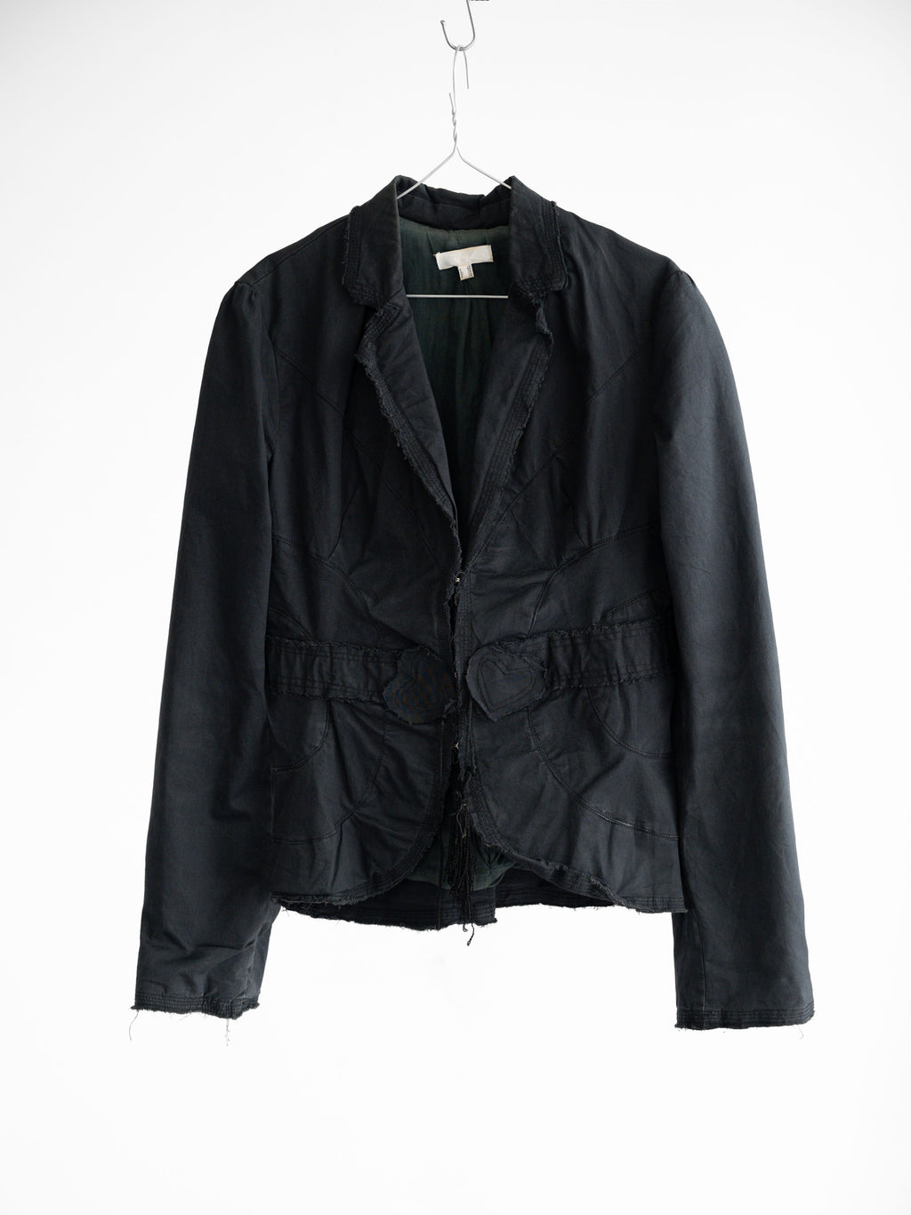 VINTAGE EMBROIDERED BLACK "HOLLY" RECONSTRUCT JACKET