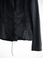 VINTAGE EMBROIDERED BLACK "HOLLY" RECONSTRUCT JACKET