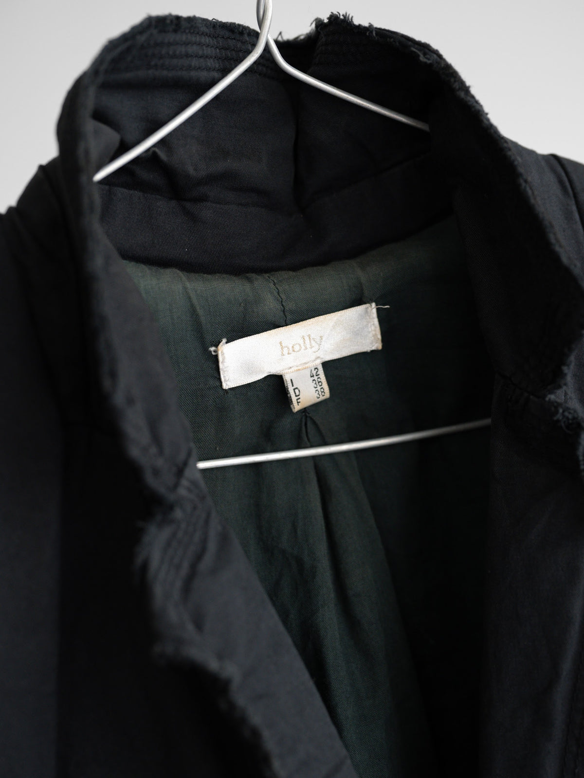 VINTAGE EMBROIDERED BLACK "HOLLY" RECONSTRUCT JACKET