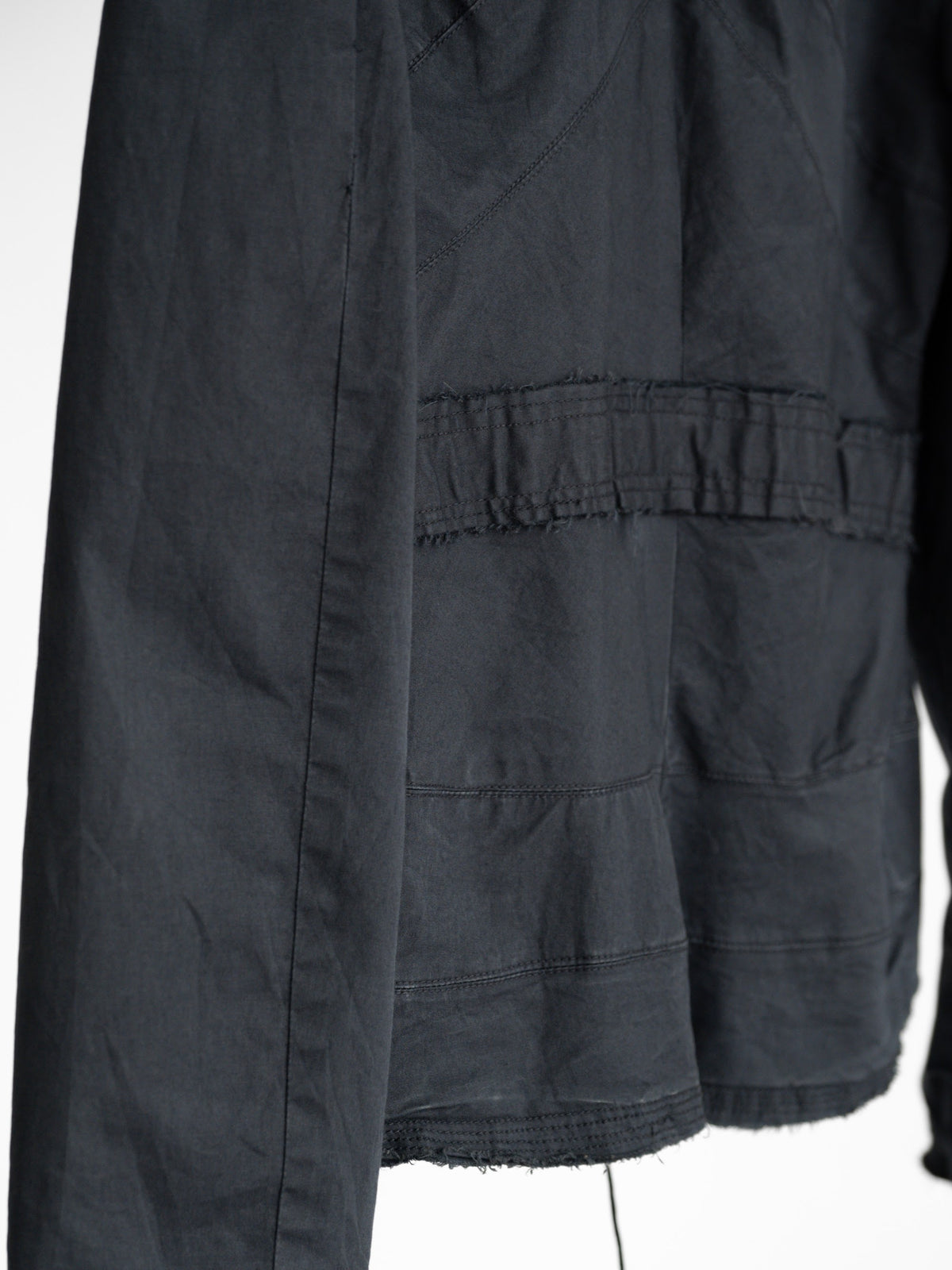 VINTAGE EMBROIDERED BLACK "HOLLY" RECONSTRUCT JACKET