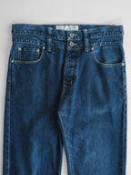 VINTAGE EMBROIDERED CDG GANRYU/ DOUBLE WAIST JEANS