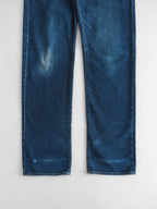 VINTAGE EMBROIDERED CDG GANRYU/ DOUBLE WAIST JEANS