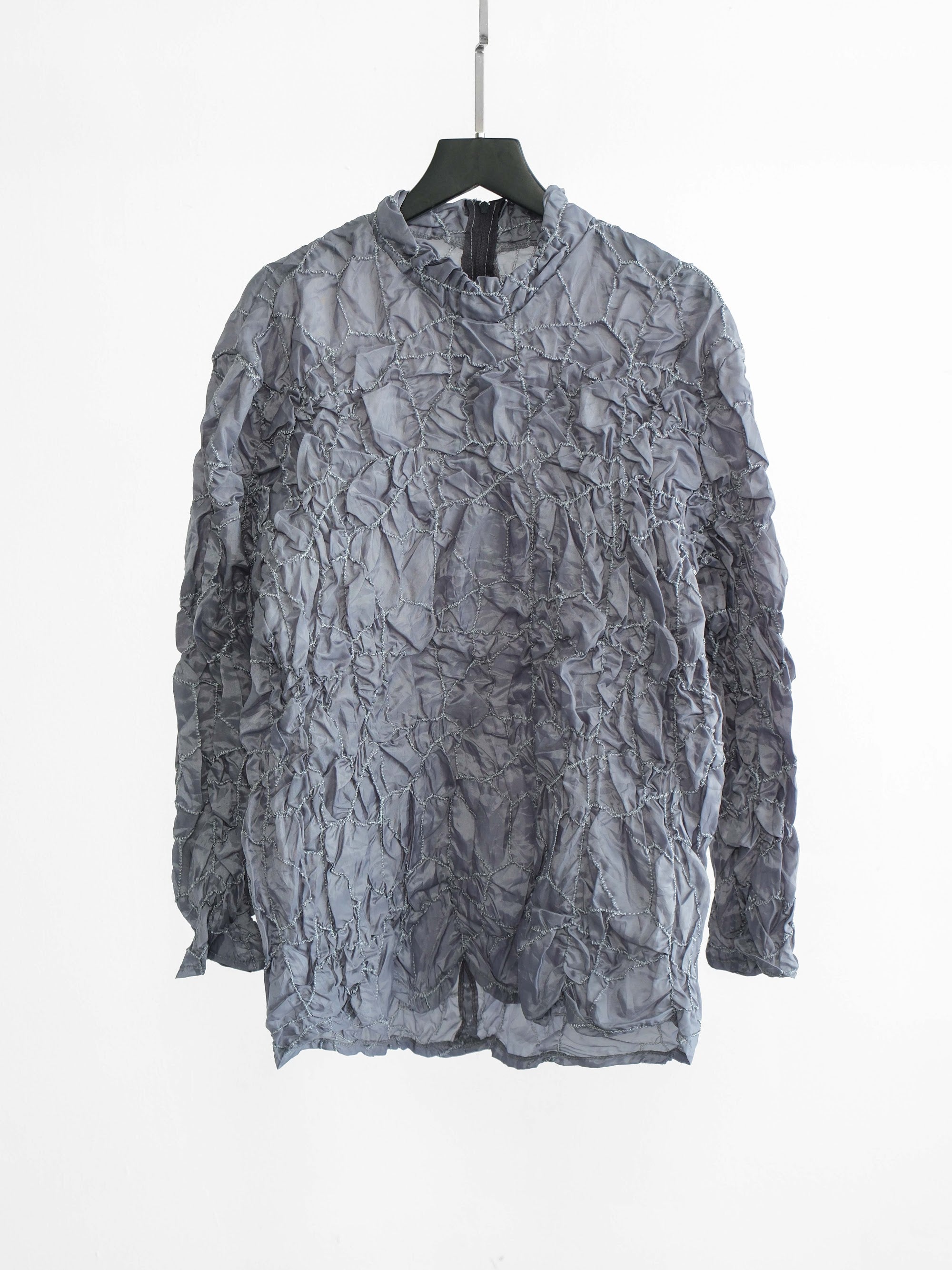 VINTAGE EMBROIDERED GREY "ST.CHIRS" LS T-SHIRT