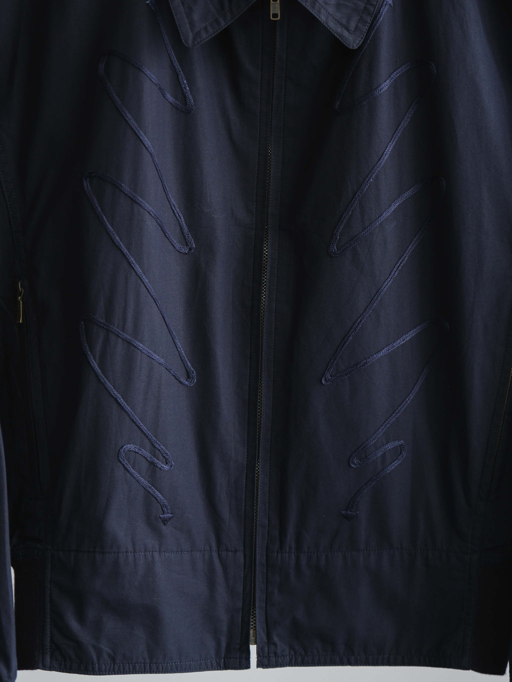 VINTAGE EMBROIDERED NAVY BARASSI PIZZA 3 MILANO WORK JACKET