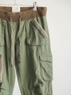 VINTAGE GREEN GOA/ CROPPED PANTS