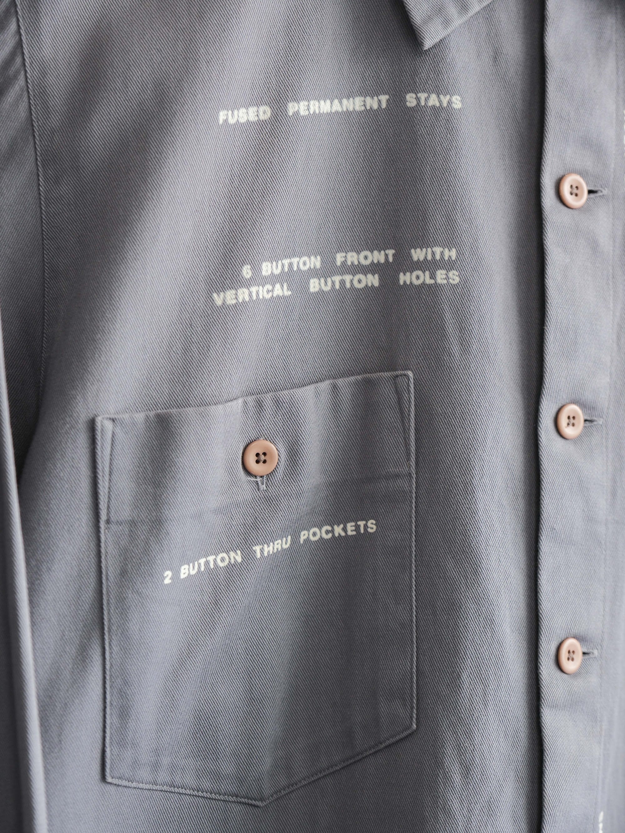 VINTAGE GREY GENERAL RESEARCH LS SHIRT
