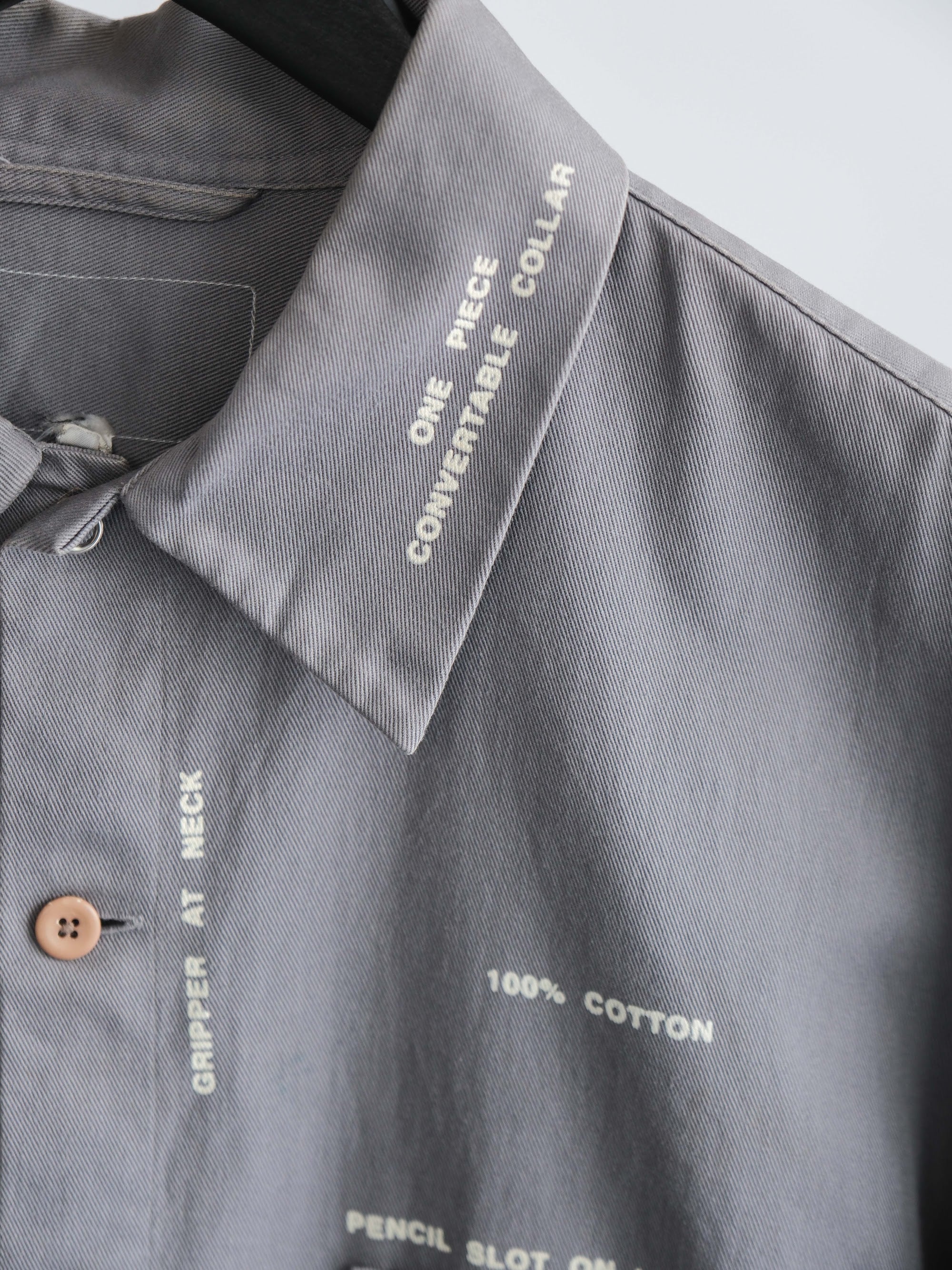 VINTAGE GREY GENERAL RESEARCH LS SHIRT