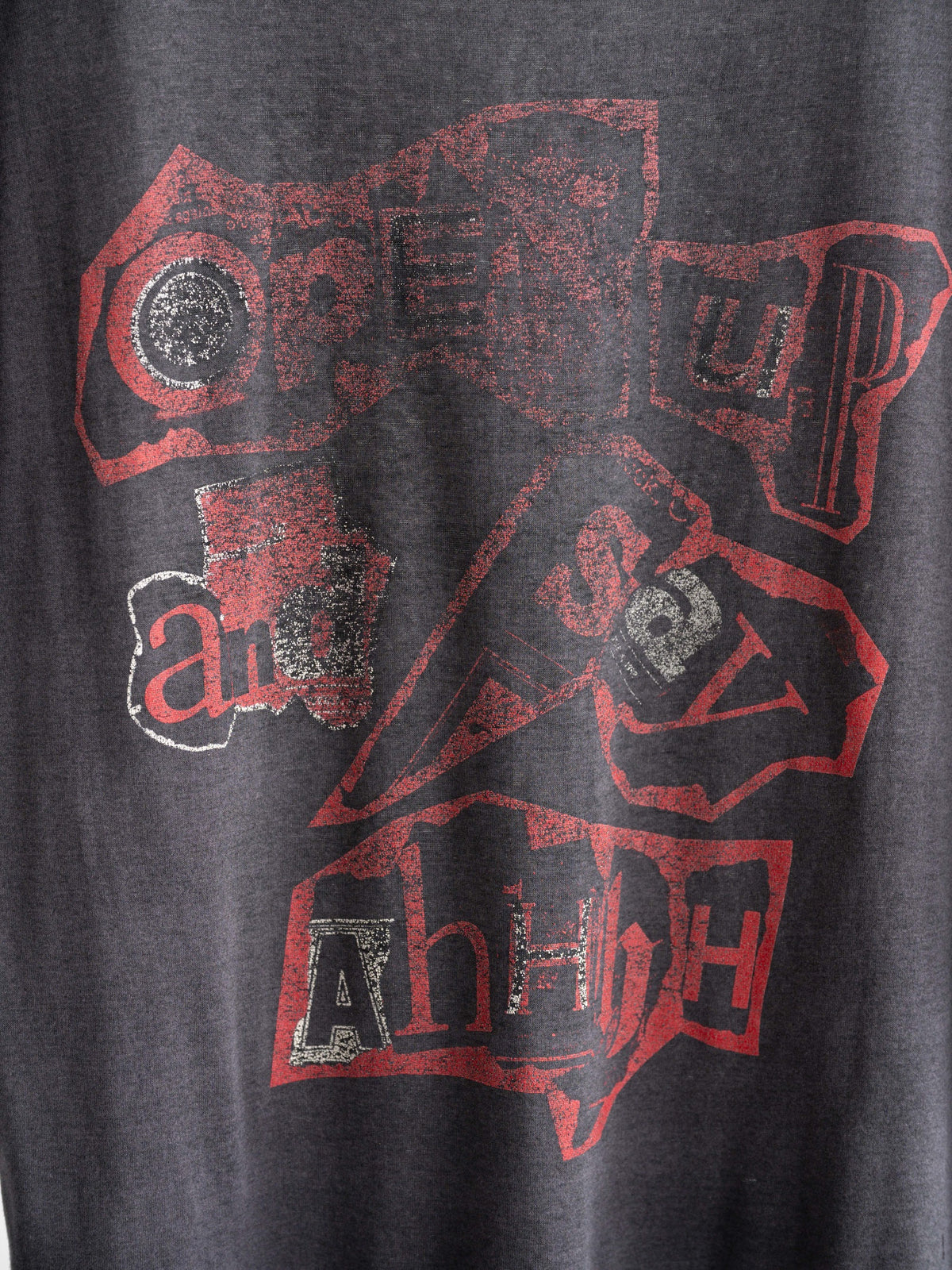 VINTAGE GREY POISON OPEN UP AND SAY...AHH! BAND T-SHIRT