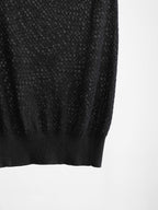 VINTAGE LACE BLACK "B+AB" TANK TOP